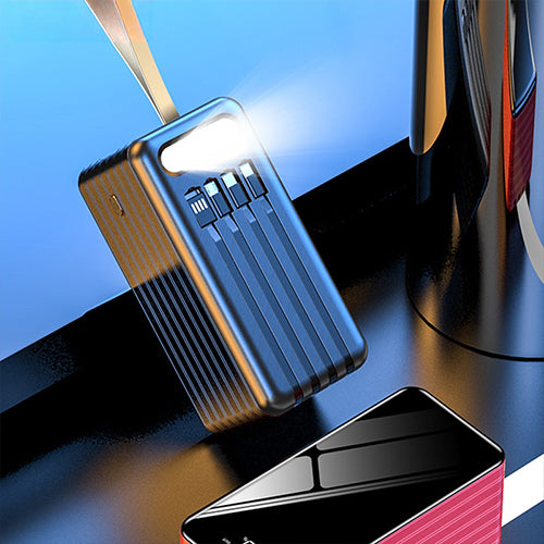 باور بنك DENX DX404 بسعة 50000mAh شحن سريع 22.5 واط مع إضاءة LED ومنافذ متعددة