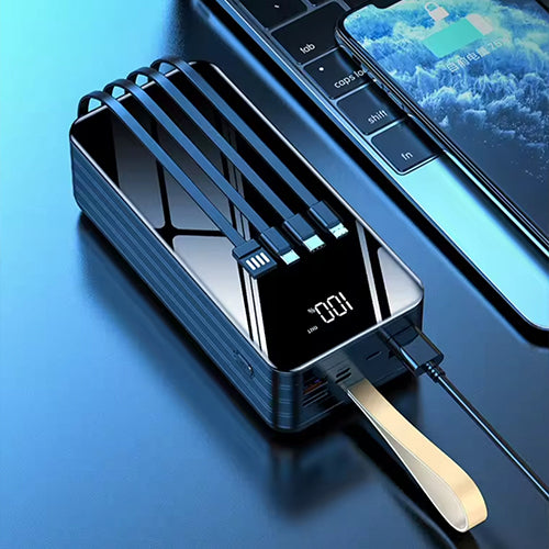 باور بنك DENX DX410 بسعة 80000mAh شحن سريع 66W وLED للطوارئ وحماية ذكية