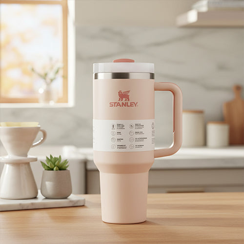 كوب STANLEY Quencher H2.0 سعة 40 أونصة بعزل حراري وغطاء FlowState