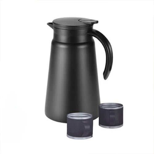 طقم إبريق قهوة حراري DENX DX2036 – 880 مل مع كوبين | ستانلس ستيل عزل 24 ساعة