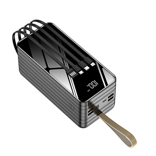 باور بنك DENX DX404 بسعة 50000mAh شحن سريع 22.5 واط مع إضاءة LED ومنافذ متعددة