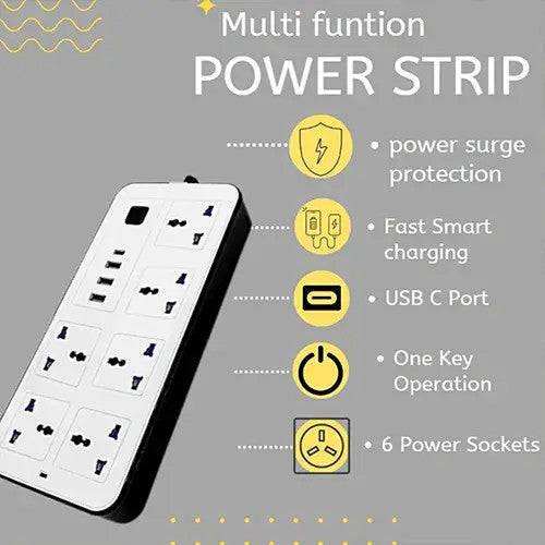 توصيلة LABRA LB03 6 مقابس + 3 USB