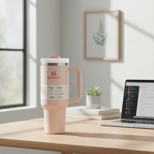 كوب STANLEY Quencher H2.0 سعة 40 أونصة بعزل حراري وغطاء FlowState