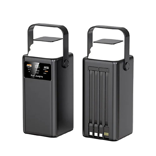 باور بانك DENX DX442 سعة 30000mAh شحن سريع PD مع 4 كابلات