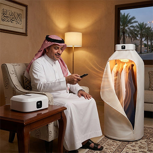 مجفف الملابس الكهربائى القابل للطي