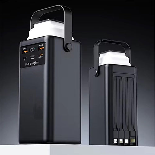 باور بانك DENX DX442 سعة 30000mAh شحن سريع PD مع 4 كابلات