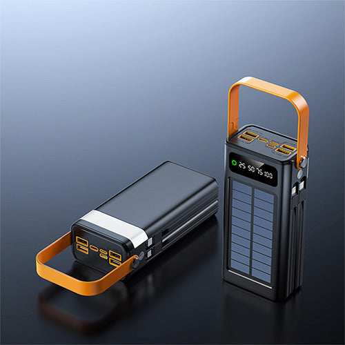باور بنك DENX DX436 بسعة 50000mAh مع شحن سريع وشمسي ومنافذ متعددة