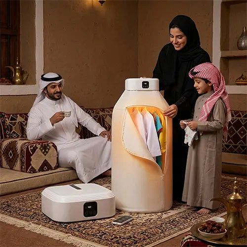 مجفف الملابس الكهربائى القابل للطي