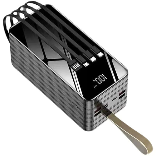 باور بنك DENX DX404 بسعة 50000mAh شحن سريع 22.5 واط مع إضاءة LED ومنافذ متعددة