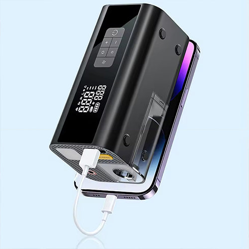 جهاز طوارئ DENX DX3328 10 في 1 لتشغيل السيارة ونفخ الإطارات مع باور بنك