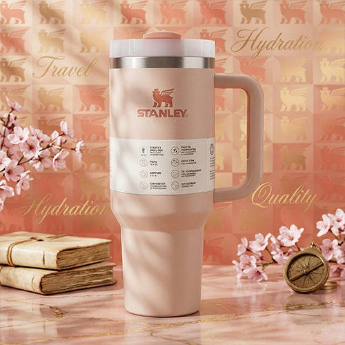 كوب STANLEY Quencher H2.0 سعة 40 أونصة بعزل حراري وغطاء FlowState