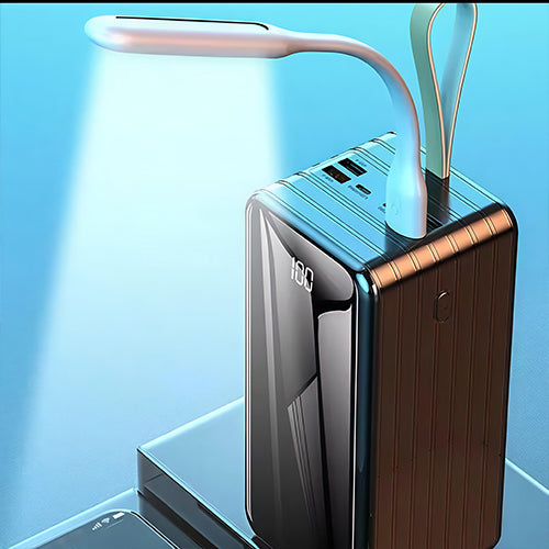 باور بنك DENX DX410 بسعة 80000mAh شحن سريع 66W وLED للطوارئ وحماية ذكية
