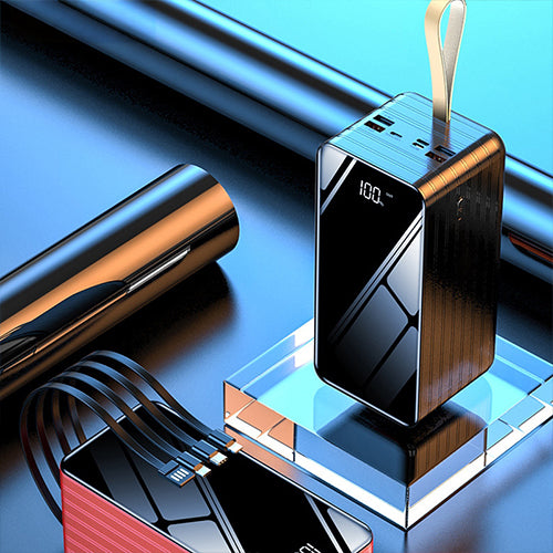 باور بنك DENX DX404 بسعة 50000mAh شحن سريع 22.5 واط مع إضاءة LED ومنافذ متعددة