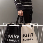 سلة غسيل مقسمه قابلة للطي