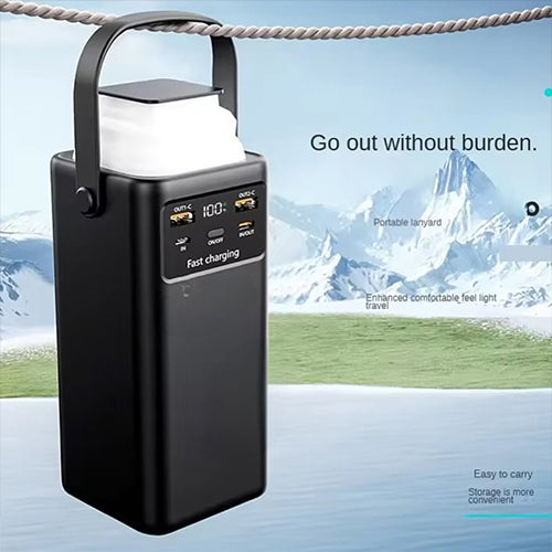 باور بانك DENX DX442 سعة 30000mAh شحن سريع PD مع 4 كابلات