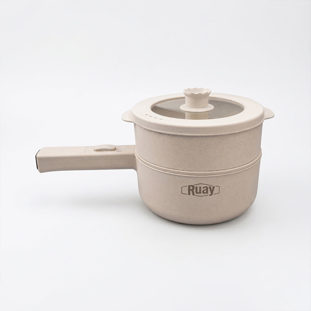 طباخ كهربائي Ruay RA76 Mini Cooker 2 لتر 2 في 1 للقلي والغليان 700 واط