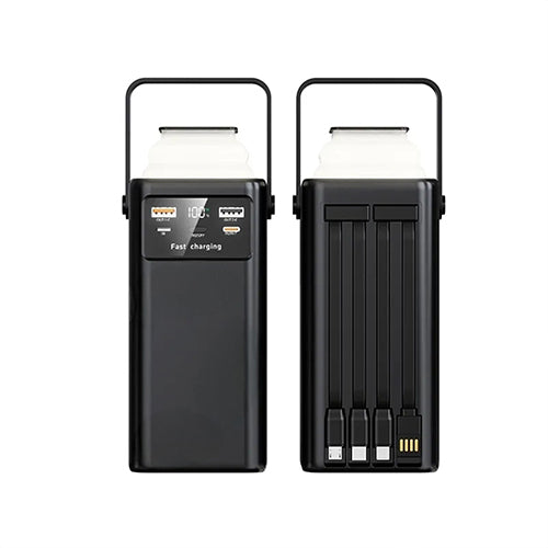 باور بانك DENX DX442 سعة 30000mAh شحن سريع PD مع 4 كابلات