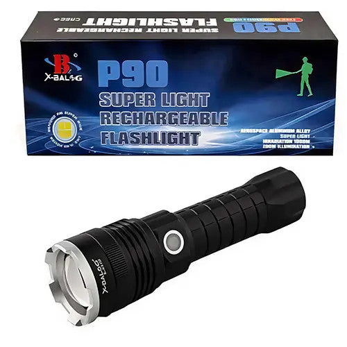 كشاف X-BALG P90 LED خفيف وقابل للشحن بعمر بطارية طويل وإضاءة 1000م