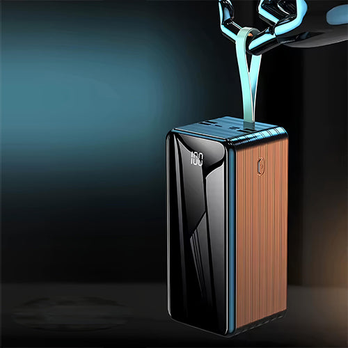 باور بنك DENX DX410 بسعة 80000mAh شحن سريع 66W وLED للطوارئ وحماية ذكية